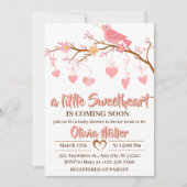 Invitation Un petit Baby shower de Saint-Valentin (Devant)