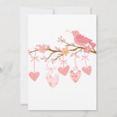 Invitation Un petit Baby shower de Saint-Valentin (Dos)