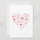 Invitation Un petit Baby shower de Saint-Valentin (Dos)