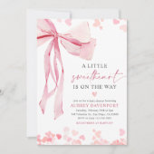 Invitation Un petit Baby shower de Saint Valentin (Devant)