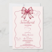 Invitation Un petit Baby shower de Saint-Valentin (Devant)