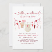 Invitation Un petit Baby shower de Saint Valentin (Devant)