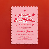 Invitation Un petit Baby shower de Saint-Valentin