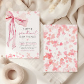 Invitation Un petit Baby shower de Saint Valentin