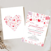 Invitation Un petit Baby shower de Saint-Valentin