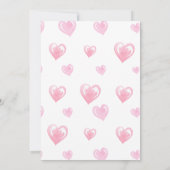 Invitation Un petit Baby shower de Saint-Valentin (Dos)