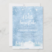 Invitation Un petit Baby shower de Snowflake Sprinking Winter (Devant)