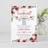 Invitation Un petit Baby shower de Valentine Boy (Debout devant)