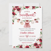 Invitation Un petit Baby shower de Valentine un peu amoureuse (Devant)