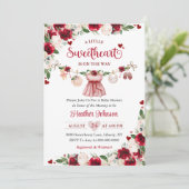 Invitation Un petit Baby shower de Valentine un peu amoureuse (Debout devant)