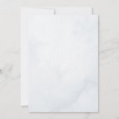 Invitation Un petit Baby shower de Wonderland Winter Flocon d (Dos)