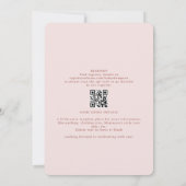 Invitation Un petit Baby shower d'éléphant amoureux (Dos)