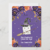 Invitation Un Petit Baby shower D'Halloween Boo Cute Ghost (Dos)