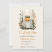 Invitation Un petit Baby shower d'Halloween de Boom Ghost Fal (Devant)