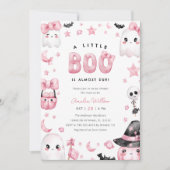 Invitation Un petit Baby shower d'Halloween fantôme (Devant)