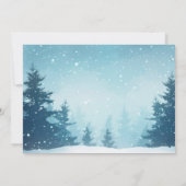 Invitation Un petit Baby shower d'hiver de flocon de neige (Dos)