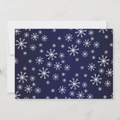 Invitation Un petit Baby shower d'hiver de flocon de neige (Dos)