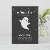 Invitation Un Petit Baby shower Fantôme Cute De Boo (Debout devant)