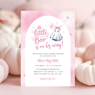 Invitation Un petit Baby shower fantôme d'Halloween Boo