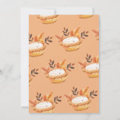 Invitation Un Petit Baby shower Floral De La Chute De Pie Cut (Dos)