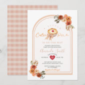 Invitation Un Petit Baby shower Floral De Pie Boho Arch Cutie (Devant / Derrière)