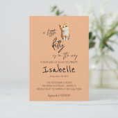 Invitation Un Petit Baby shower Kitty (Debout devant)