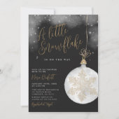 Invitation Un Petit Baby shower Nocturne D'Hiver (Devant)