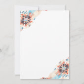 Invitation Un petit Baby shower occidental rustique (Dos)