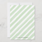 Invitation Un petit BABY SHOWER orange Clementine (Dos)