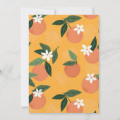 Invitation Un petit Baby shower orange Cutie Citrus (Dos)