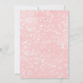 Invitation Un petit Baby shower rose Snowflake (Dos)