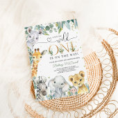 Invitation Un petit Baby shower sauvage de garçon de Jungle