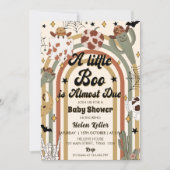 Invitation Un petit Baby shower Super de Cactus Halloween (Devant)