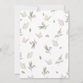 Invitation Un petit Baby shower Whimsical Botanique Papillon (Dos)
