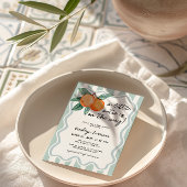 Invitation Un Petit Baby shower Whimsical Cutie Boys