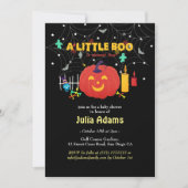 Invitation Un petit bébé boo Halloween shower (Devant)