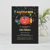 Invitation Un petit bébé boo Halloween shower (Debout devant)