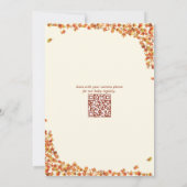 Invitation Un Petit Bébé Citrouille Fille Afro Puff & Automne (Dos)