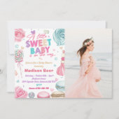 Invitation Un Petit Bébé Sucré Est Un De La Façon Photo De Fê (Devant)