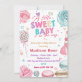 Invitation Un Petit Bébé Sucré Est Une Fête De La Voie (Devant)