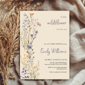 Invitation Un petit Boho Fleur sauvage Baby shower rustique i