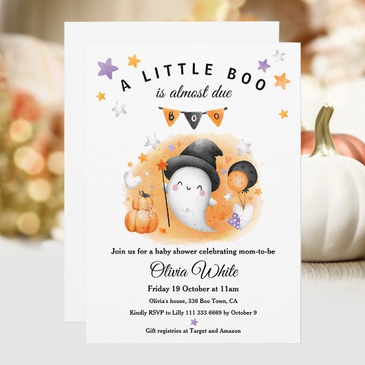 Invitation Un Petit Bois Est Presque À Cause Du Baby shower D