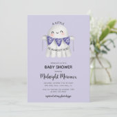 Invitation Un Petit Boite Est Presque Dû Halloween Baby showe (Debout devant)