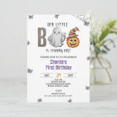 Invitation Un Petit Boo, Anniversaire D'Halloween, Petite Fil (Debout devant)