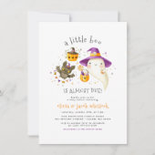 Invitation Un Petit Boo Cute Halloween Thème Baby shower Auto (Devant)