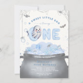 Invitation Un Petit Boo Doux Fête Son Premier Anniversaire (Devant)