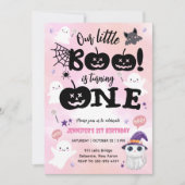 Invitation Un Petit Boo En Tourne Un | Halloween 1er annivers (Devant)