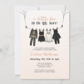 Invitation Un petit boo est en route Halloween Mignon (Devant)
