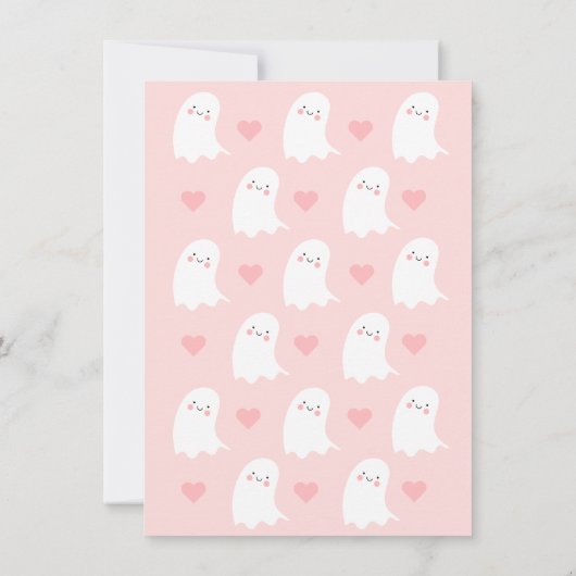 Invitation Un Petit Boo Est Presque À Baby shower (Dos)