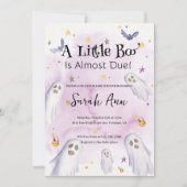 Invitation Un Petit Boo Est Presque À Baby shower (Devant)